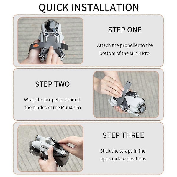 For Mini4 Pro Drone Tilbehør, Bærbare Oppbevaringspadler, Multifunksjonelle Bærbare Fikseringsstropper