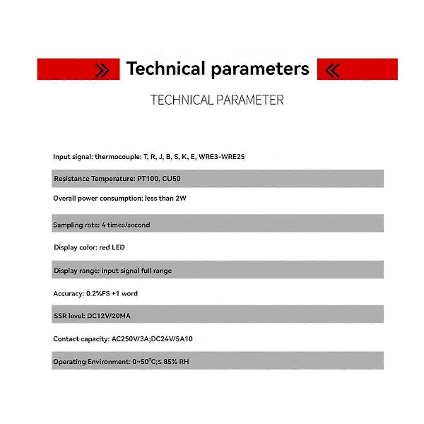 XMT-7100 PID-regulator Programmerbar Smart PID Temperaturregulator AC/DC 85-250V