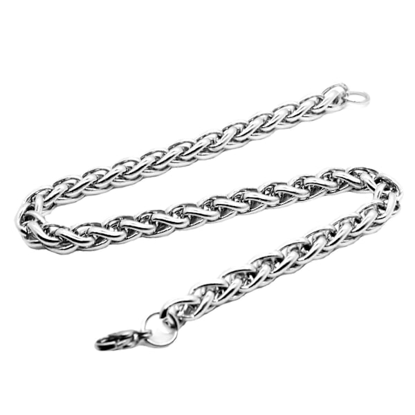 5mm Herrearmbånd Rustfritt Stål Curb Cubansk Lenke Kjede Svart Gullfarge Sølvfarge Armbånd For Kvinner Smykker