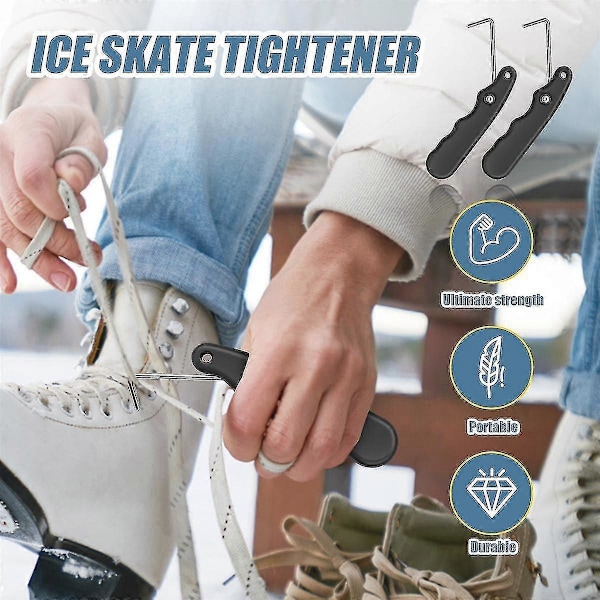 2 st Skridskosnörare Ishockey Skridskor Skridskoverktyg Skridskosnörare Dragare