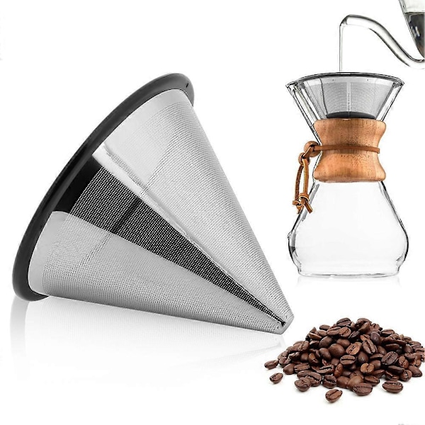 YJ?99A3 Kaffefilter i rostfritt stål Te Kaffedroppare Kaffenätsil