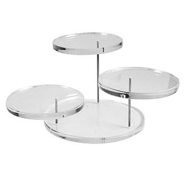 2 stk Runde Akryl Cupcake Stativ - Premium Cupcake Holder, Cupcake Display Stativ Dessert Stativ Konditori