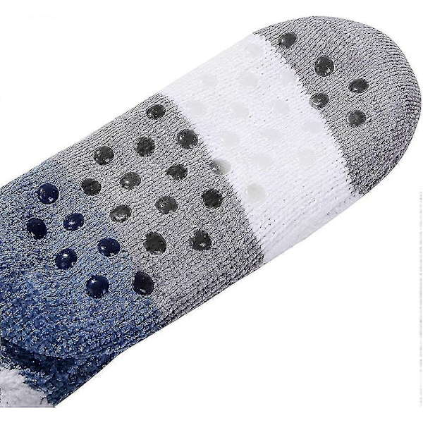Damtofflor Strumpor Varma Fluffiga Strumpor Mjuka Luddiga Strumpor Vinterstickade Strumpor Chenille Randiga