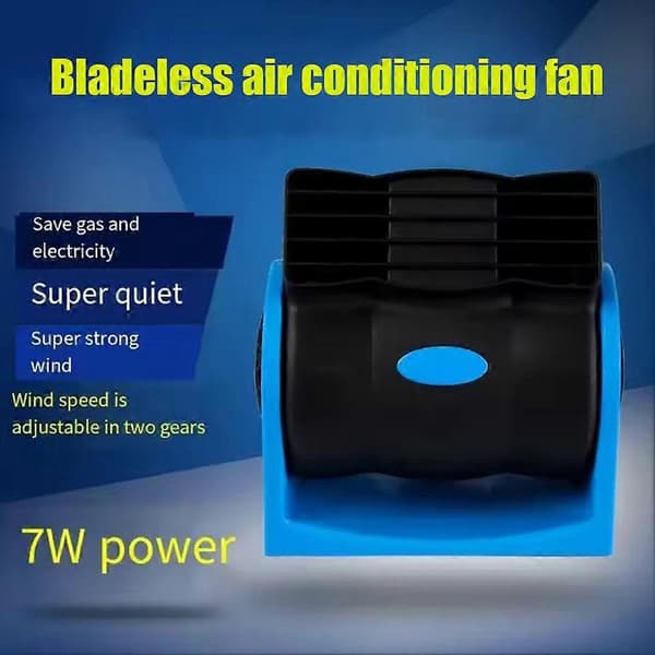 12 V Bærbar Mini Bil Køleventilator Super Stille Lydløs Køleventilator 2 Hastigheder