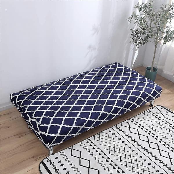 Sofföverdrag utan armstöd 3-sits/2-sits, stretch sofföverdrag för bäddsoffa S