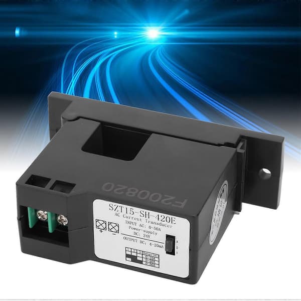 AC Strømtransmitter 4-20mA Input 0-50A AC DC Konvertering Transformer SZT15-SH-420E