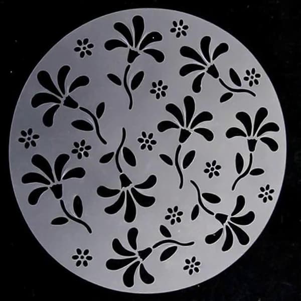4 stk. Kakemaler Matvaregodkjent PP Kakemaler Cookie Stencil Maler Bakeutstyr