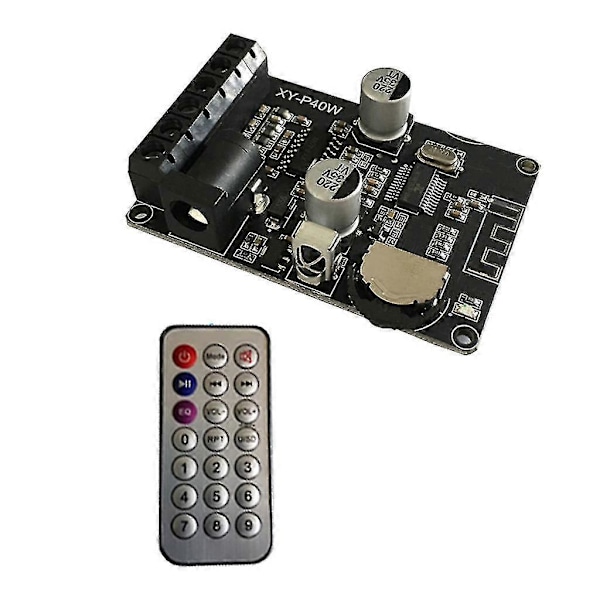 Mini Bluetooth-kompatibel 5.0 Trådlös Ljud Digital Effektförstärkare Stereokort 30w/40w Förstärkare Amplificador Xy-p40w