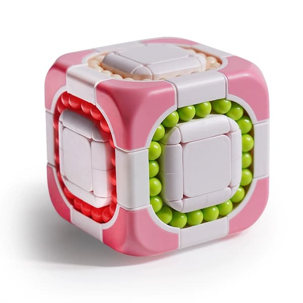 Rubiks kub - Pedagogisk sensorisk leksak för barn och vuxna Pink