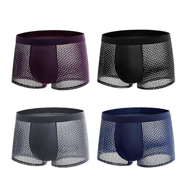 Bamboowear Bamboo Boxerit Miehet Microfiber Boxer Briefsit 4XL