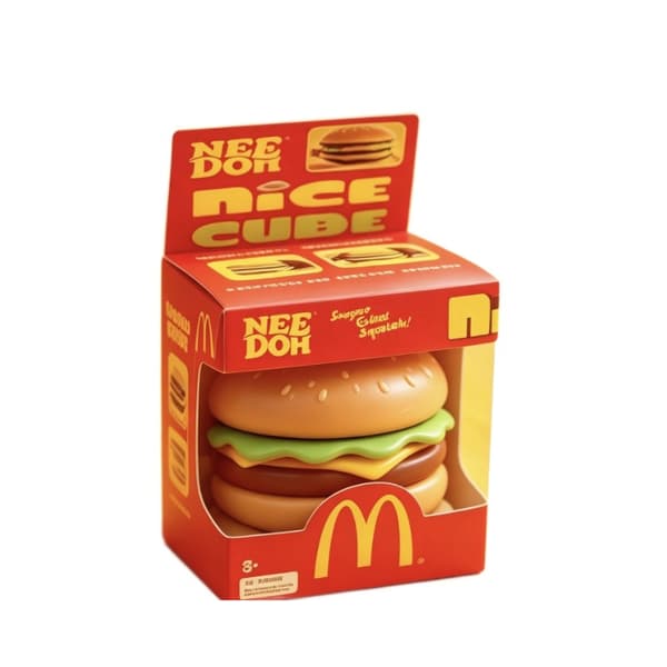 NeeDoh Dr Pepper Nice Cube - Stressaflastende legetøj, blødt klemmelegetøj til fingrene