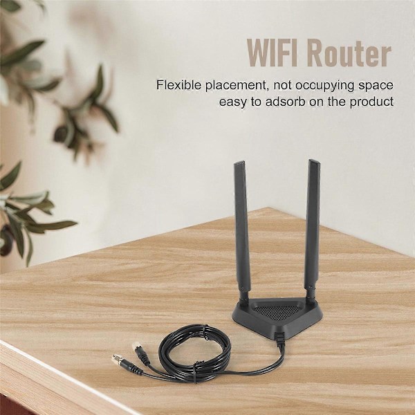 2.4G/5G Dual Frequency -jatkojohtoantenni Wifi-reititin Langaton verkkokortti 8Db Sma -antenni Mag
