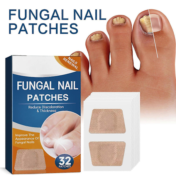 Fungal Neglebehandlingsplaster, Neglereparationsplastre Fungal Neglereparationsbehandling, Reparation af Onychomykose Fungal Negleplastre