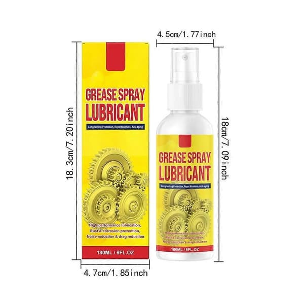 Anti-Rust Smøremiddel Spray Rustfjerner Spray til Metal Multifunktionelt Smøremiddel Rustfjerner Sprays Hurtigtvirkende Formler til Køretøjer Værktøj Kæder B-100ml 2pcs