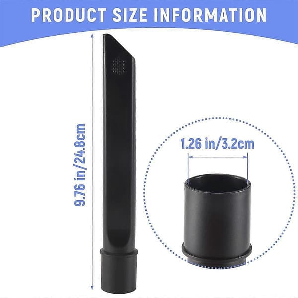 32 mm Platt Sugmunstycke Dammsugardelar, Dammsugarborsthuvud