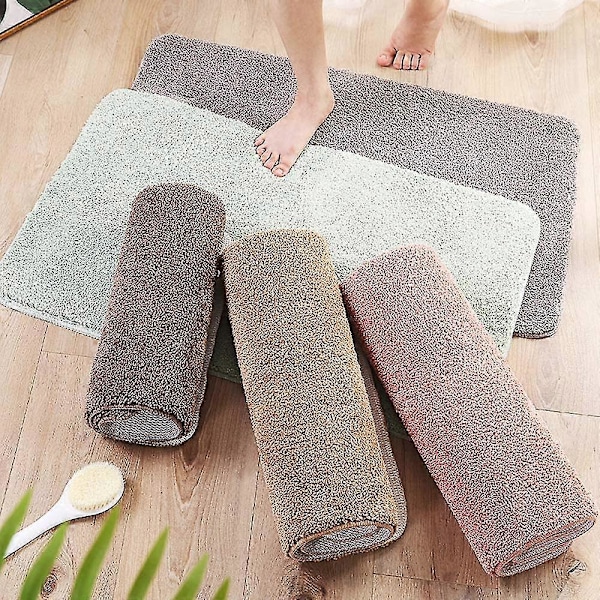 Komfortabel Badematte Mikrofiber Badematte Sklisikker Badematte Absorberende Baderomsmatte (ShiKai)