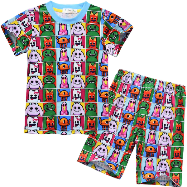 Ny Garten Of Banban Barnkläder Set Tecknad T-shirt för barn T-shirt +shorts 2st Set Pojkar Flickor Kläder Set Baby 91101 140cm