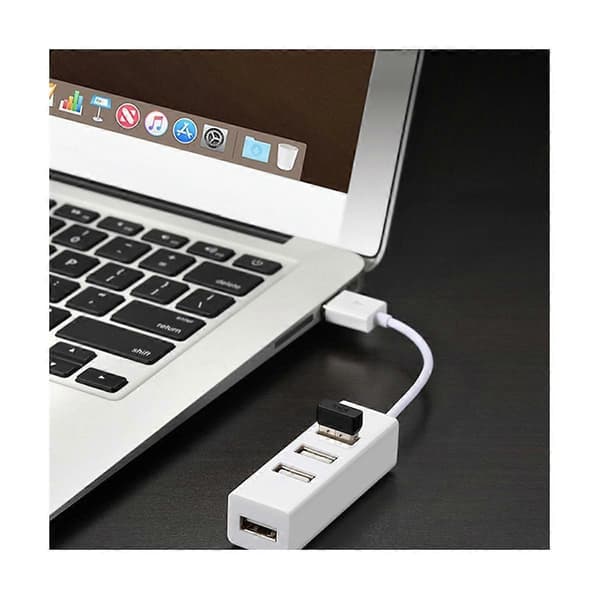 5 stk. Hub USB Multi 2.0 Hub USB-splitter Strømadapter Høy hastighet 4 porter Alt i ett for PC Windows C