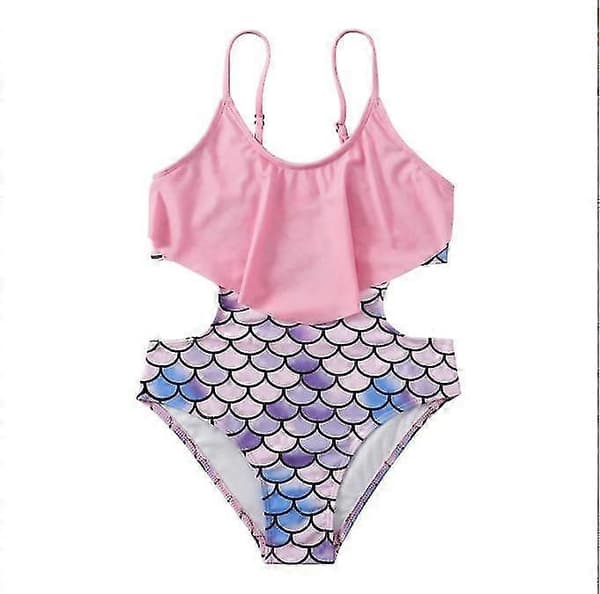 Baddräkt Bikini Strand Badkläder för Flicka 160