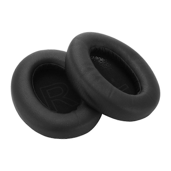 2 stk. Protein Leather Erstatningsøreputer for Anker Soundcore Life Q20, Q20BT Hodetelefoner Øreputer
