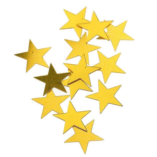 15g Stjerne Bordkonfetti Bryllup Bursdagsfest Strø DIY 10mm Gull