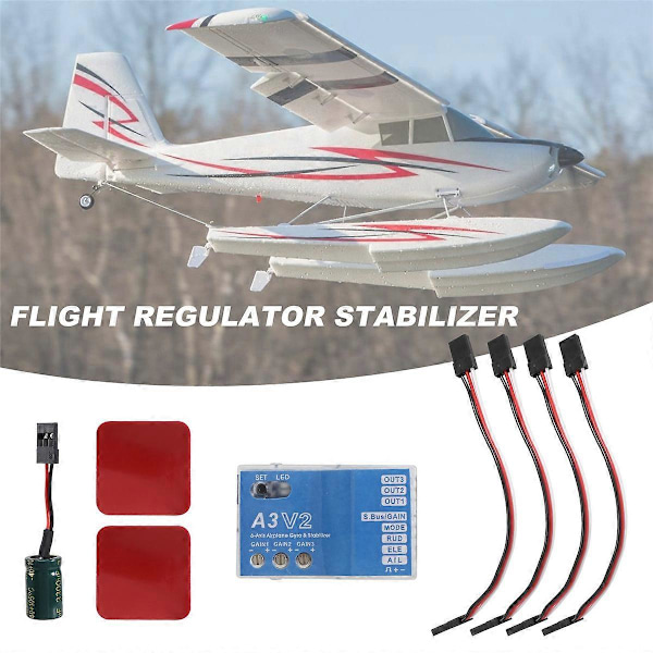 A3 V2 flyvekontrolstabilisator 4 flyvetilstande til RC fly Fly RC Metal gave tilbehør f