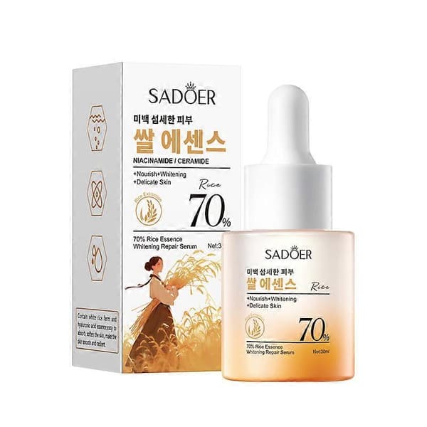 SADOER 70% Risessens Serum - 30ml Hyaluronsyre & Niacinamid 2pcs