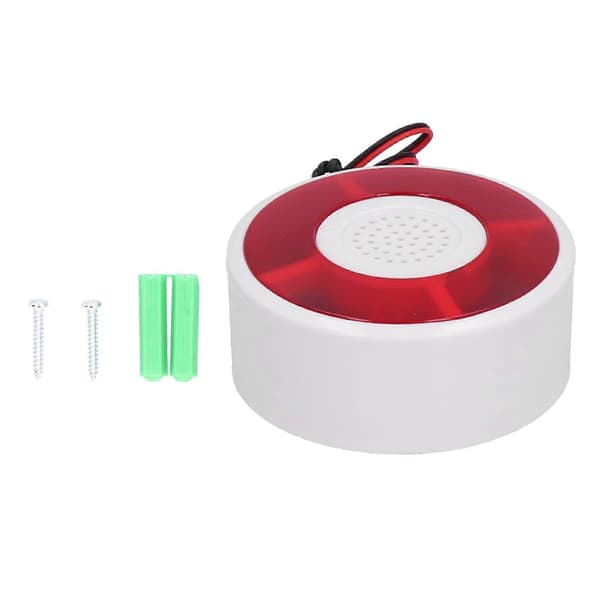 SSRGV LED Lydlys Brandalarm Advarselsblink Høj Decibel Sensor Sikkerhedssystem