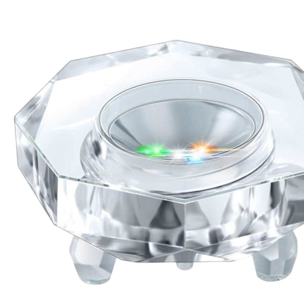 Crystal Light Base Lys Stand Base Flad Top Overflade Holdbar Praktisk Belysning Lampe Podier Display Lampe til Vase Stand Kop Ornament