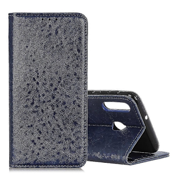 Magnetisk Crazy Horse Tekstur PU-deksel for Huawei Y6 2019