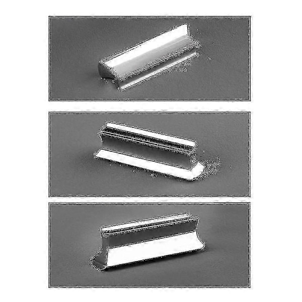 Guitar Slide Metal Steel Tone-bar, med Celluloid og Rustfrit Stål Metal Tommel- & Fingerplektre