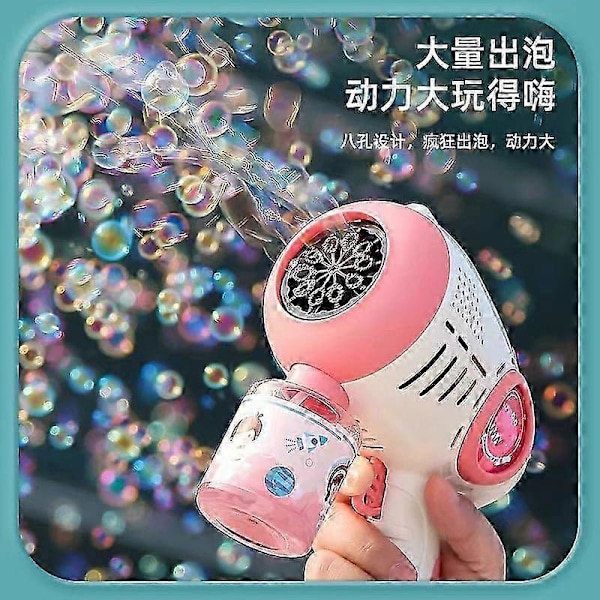 Ny Elektrisk Automatisk LED Ljus Bubbelmaskin Bubbelpistol Sommar Strand Bad Utomhus Lek barnleksaker för brinquedo infantil