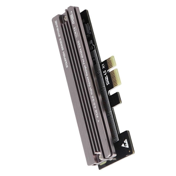 M.2 SSD NVME - PCIE 4.0 X1/X4/X8/X16 -muunninadapteri jäähdytyselementillä PCI Express -laajennuskortille