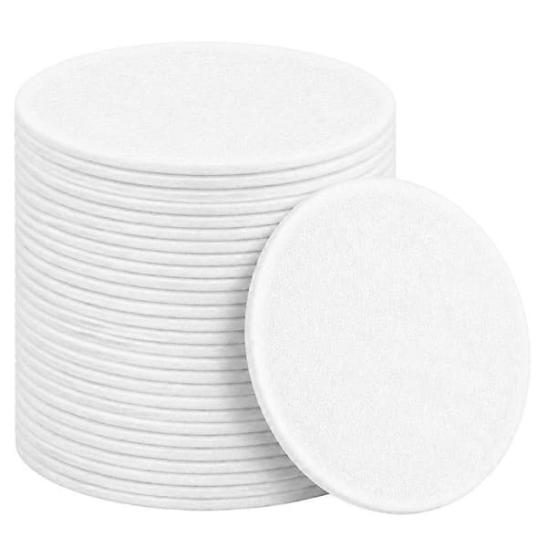 50 stk. bomulls luftsvampfiltre for BMC Mini CPAP Auto CPAP BiPAP-maskin engangs inntaksfilterputer tilbehør White