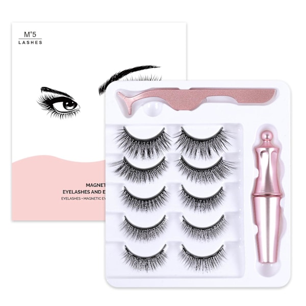 Magnetiske Øjenvipper Med Eyeliner Manga Vipper Magnetisk Eyeliner Og Vippesæt