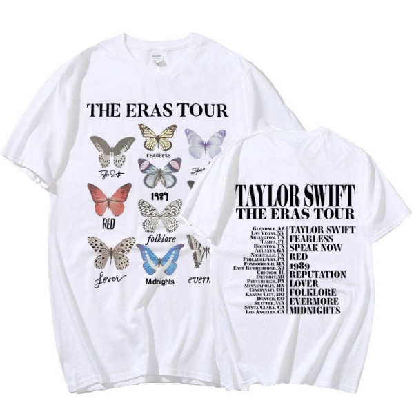 valkoinen Multi-Style Taylor Swift fan T-paita Tryckt T-paita Skjorta Pullover Vuxen Collection Taylor Swift T-paita saatavana eri tyyleinä style 1 XL