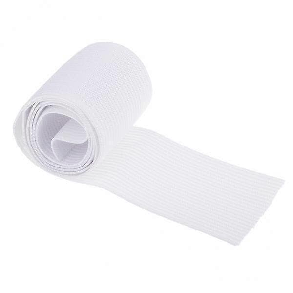 6x Högkvalitativ Polyester Högstickad Elastisk Spole för Klänning Handgjord Vit