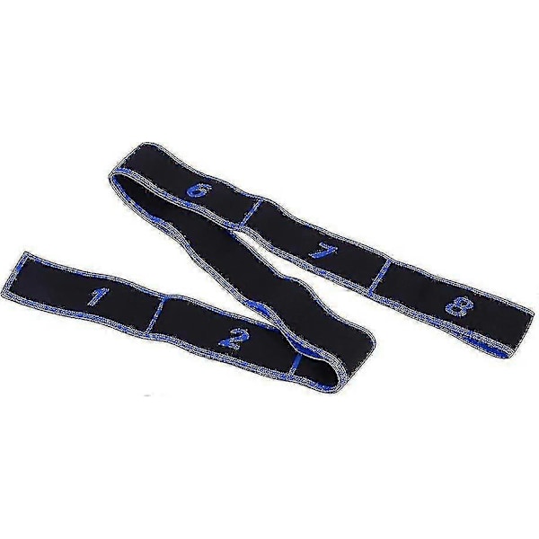 Motståndsband 8 Öglor Yoga Motståndsband Latin Dans Elastiskt Stretchbälte Fitness Träning Dragrem
