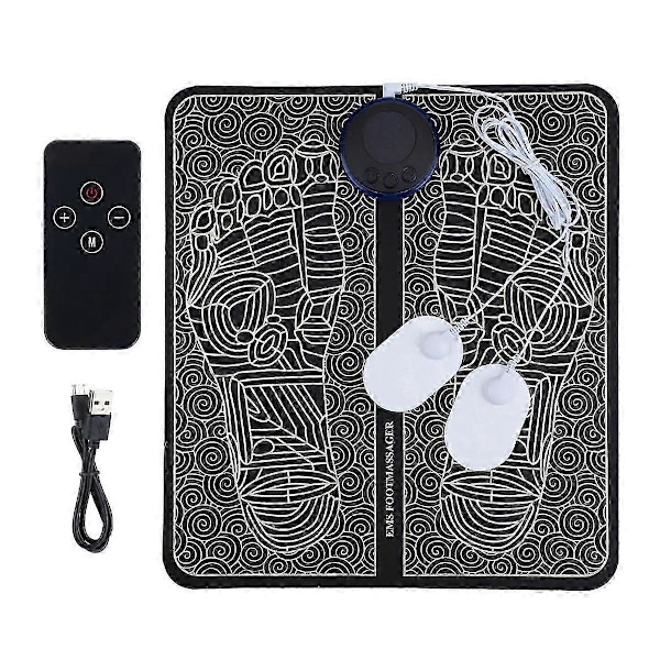 Elektrisk fodmassager, fodhelsemassager, EMS fodmassager, 8 tilstande, fremmer blodcirkulationen, reducerer muskelsmerter