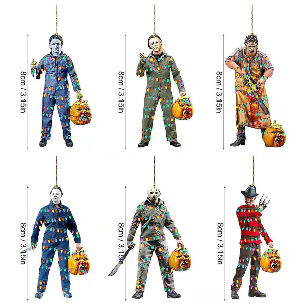 Auton taustapeilin koristeet riippuvat zombien Halloween -koristeet style 3