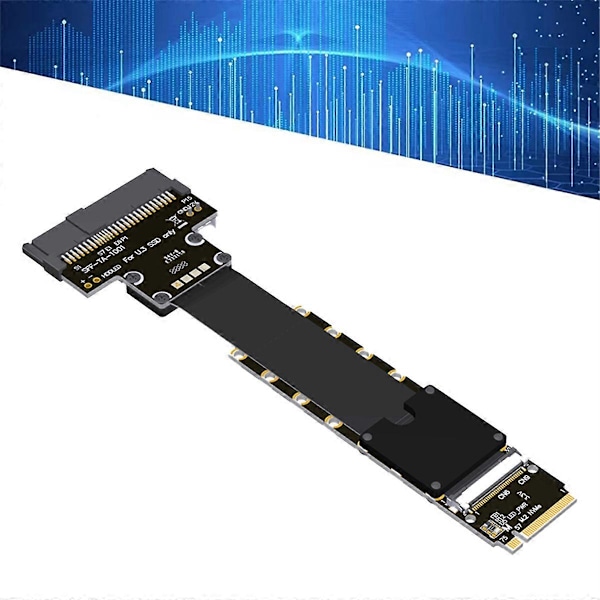 F47SM M.2 NVMe till U.3 SSD Förlängningskabel PCIe 5.0 25cm