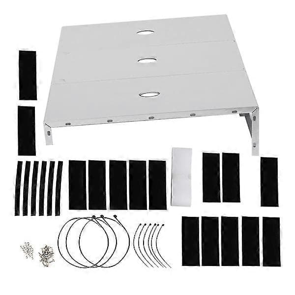 3 stk. Gitarpedalbrett i aluminium for flyeffekter, musikkinstrumenttilbehør, sølv