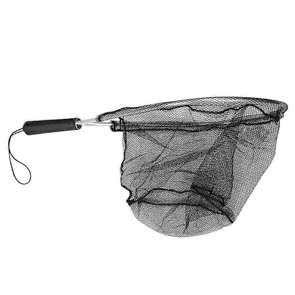 Aluminium Håv Fluefiske Fiskesparer Nylon Knuteløst Mesh Ørret Håndnett