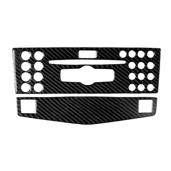 Kolfiber Konsol CD Panel Trim för C Klass W204 2007-2010 Typ D