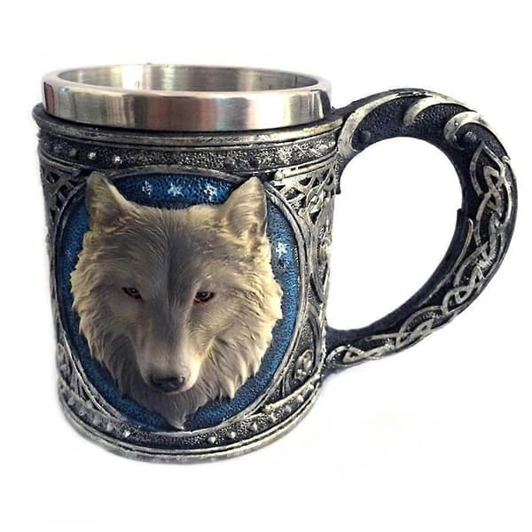 Rostfritt Stål Mugg Tankard Drickkopp Kaffe Dryckesvaror