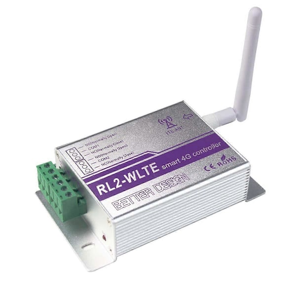 RL2 4G Smart Controller Relæ Switch Timer SMS App Fjernbetjening Hvidevarer Dørportåbner C
