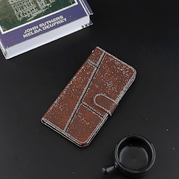 Xiaomi Mi 10t/10t Pro Fodral Läder Folio Omslag Magnetisk Premium Etui Coque - Brun