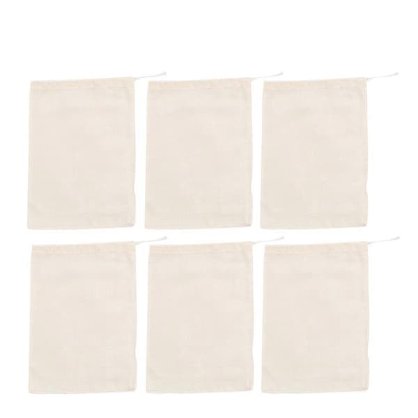 Tom netting te-infuserpose hvit 15 x 20 cm suppelaging urtemedisinforberedelse 20 stk
