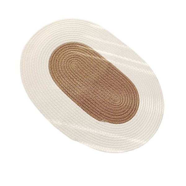 Naturmatta i jute med tofsdesign för sovrum, soffa, golvmatta 45 cm