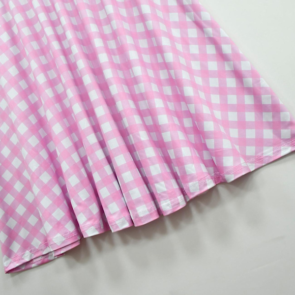 Tytöt Pinkki Prinsessa Mekko Viitta Elokuva Barbi Cosplay Puku Pitkähihaiset Mekot Halloween Juhliin Asu Kaulakoru Hattu 8 130